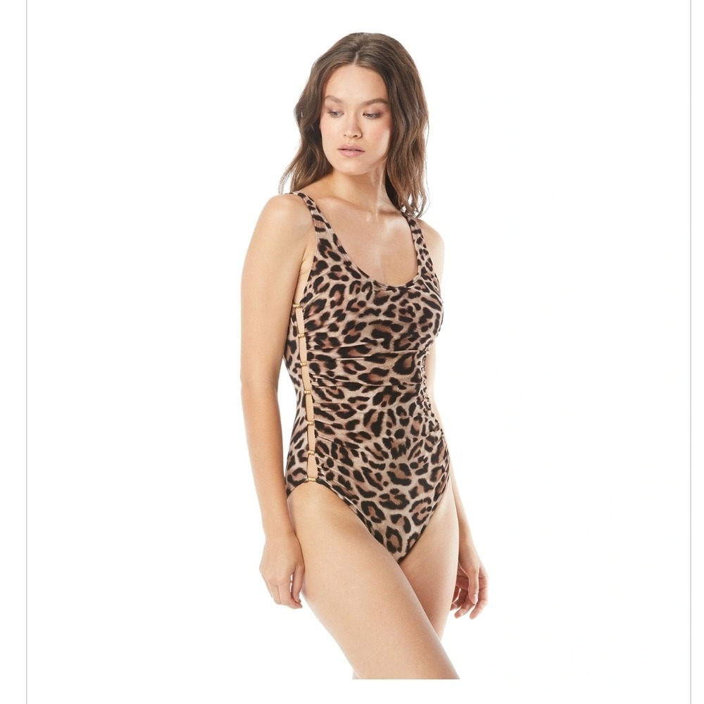 Carmen Marc‎ Valvo Animal Print Swimsuit Size 8 = M